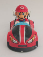 Cargar imagen en el visor de la galería, Mario Kart Wii MARIO Wildstar & Fire Hot Rod Pull Back Car Nintendo 2008 Toy
