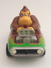 Cargar imagen en el visor de la galería, Mario Kart Wii Donkey Kong DK Pull Back Car Wildstar & Fire Hot Rod Nintendo 2008 Toy