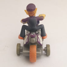 Cargar imagen en el visor de la galería, Mario Kart Wii Waluigi Pull Back Mini Car Bike Toy Nintendo 2008