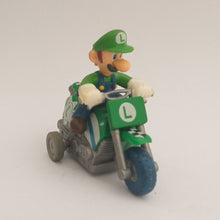 Cargar imagen en el visor de la galería, Mario Kart Wii Luigi Pull Back Mini Car Bike Toy Nintendo 2008