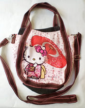 Load image into Gallery viewer, Hello Kitty - Lightweight - Shopping Eco Bag - Balloon Tote Bag - Pink Japanese Pattern