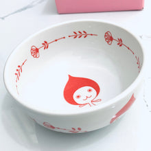 Load image into Gallery viewer, Pichonkun Non-wrap Small Bowl (small flower red) YZ17413P - Set of 2
