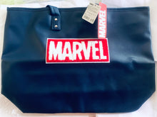 Load image into Gallery viewer, Marvel Big Tote Bag PU Sagara Embroidery Navy
