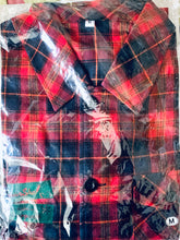 Load image into Gallery viewer, Sho Kiryuin Solo Performance Hitoriyogari 6 Long Length Flannel Shirt Red M Size - J-Pop - Golden Bomber