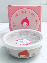 Load image into Gallery viewer, Pichonkun Non-wrap Small Bowl (small flower red) YZ17413P - Set of 2