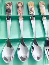 Load image into Gallery viewer, Kimetsu no Yaiba Cutlery Set (A) 3 Spoons and 3 Forks