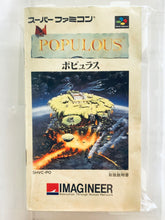 Cargar imagen en el visor de la galería, Populous - Super Famicom - SFC - Nintendo - Japan Ver. - NTSC-JP - Cart & Manual (SHVC-PO)