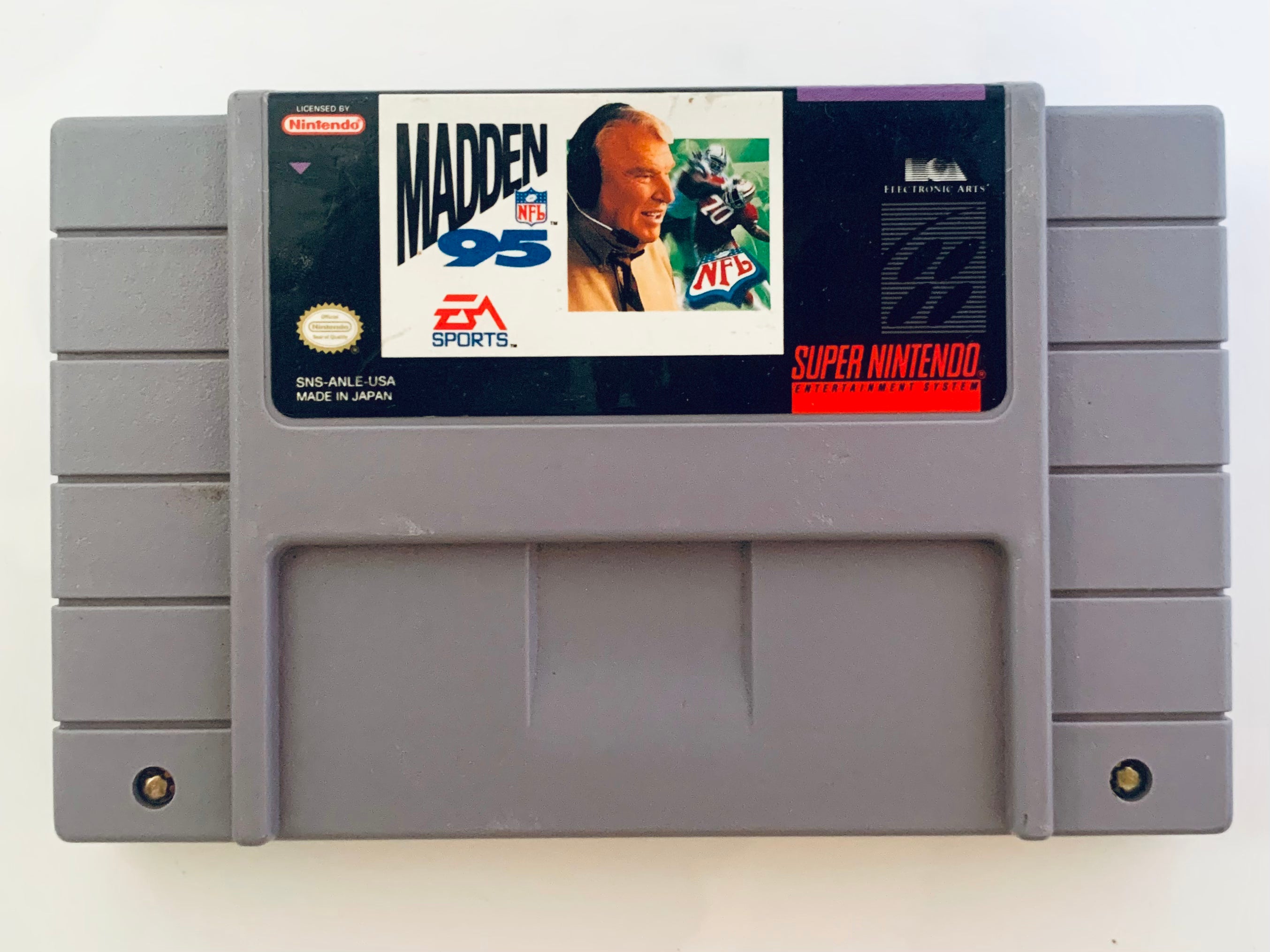 Madden NFL '95 - Super Nintendo - SNES - NTSC-US - Cart (SNS-ANLE-USA) –  Cuchiwaii