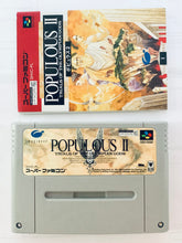 Cargar imagen en el visor de la galería, Populous II: Trials of the Olympian Gods - Super Famicom - SFC - Nintendo - Japan Ver. - NTSC-JP - Cart & Manual (SHVC-PL)