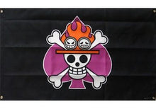 Cargar imagen en el visor de la galería, One Piece - Portgas D. Ace - Spade Pirates - Pirate Flag - One Piece Dome Tour