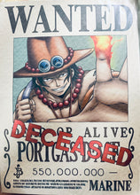 Cargar imagen en el visor de la galería, One Piece - Portgas D. Ace - Navy Official Wanted A3 Poster “Dead or Alive” - Official Event Limited