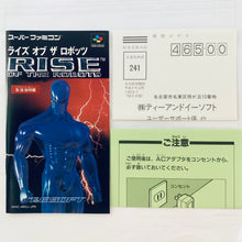 Load image into Gallery viewer, Rise of the Robots - Super Famicom - SFC - Nintendo - Japan Ver. - NTSC-JP - Cart & Manual (SHVC-AROJ-JPN)