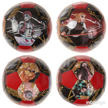 Load image into Gallery viewer, Kimetsu no Yaiba (Rengoku, Akaza, Tanjirou, Nezuko, Zenitsu & Inosuke) KY - 66D Soccer Ball 2 Black No. 5 - Cuchiwaii