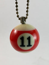 Load image into Gallery viewer, Billards Pool &quot;Ball Eleven&quot; (11) Keychain - Vintage
