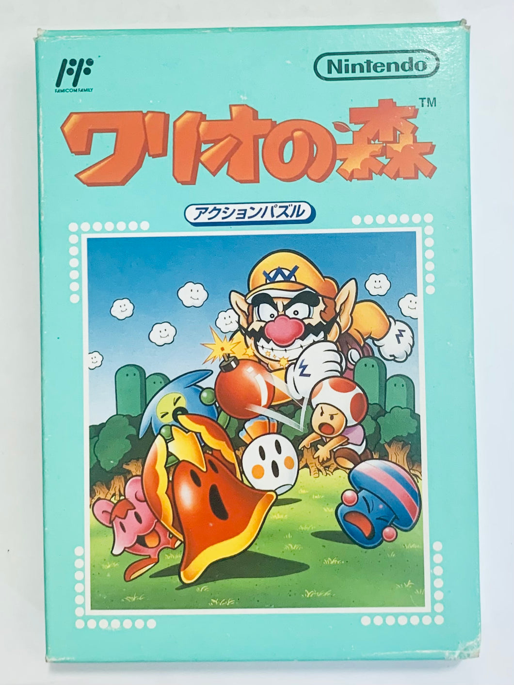 Wario no Mori - Famicom - Family Computer FC - Nintendo - Japan Ver. - NTSC-JP - CIB (HVC-UW)