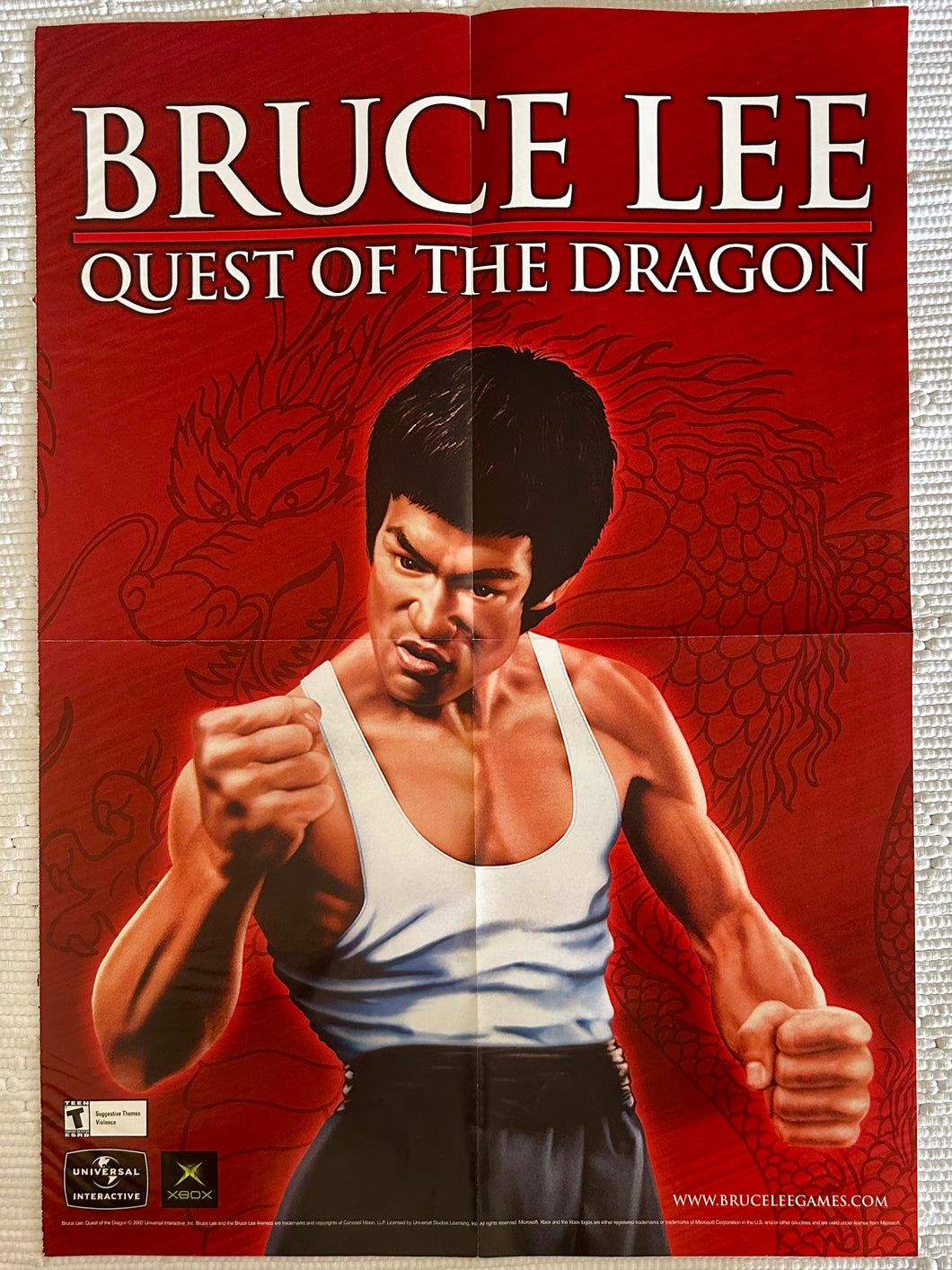 Bruce Lee: Quest of the Dragon - Xbox Promo Vintage Poster