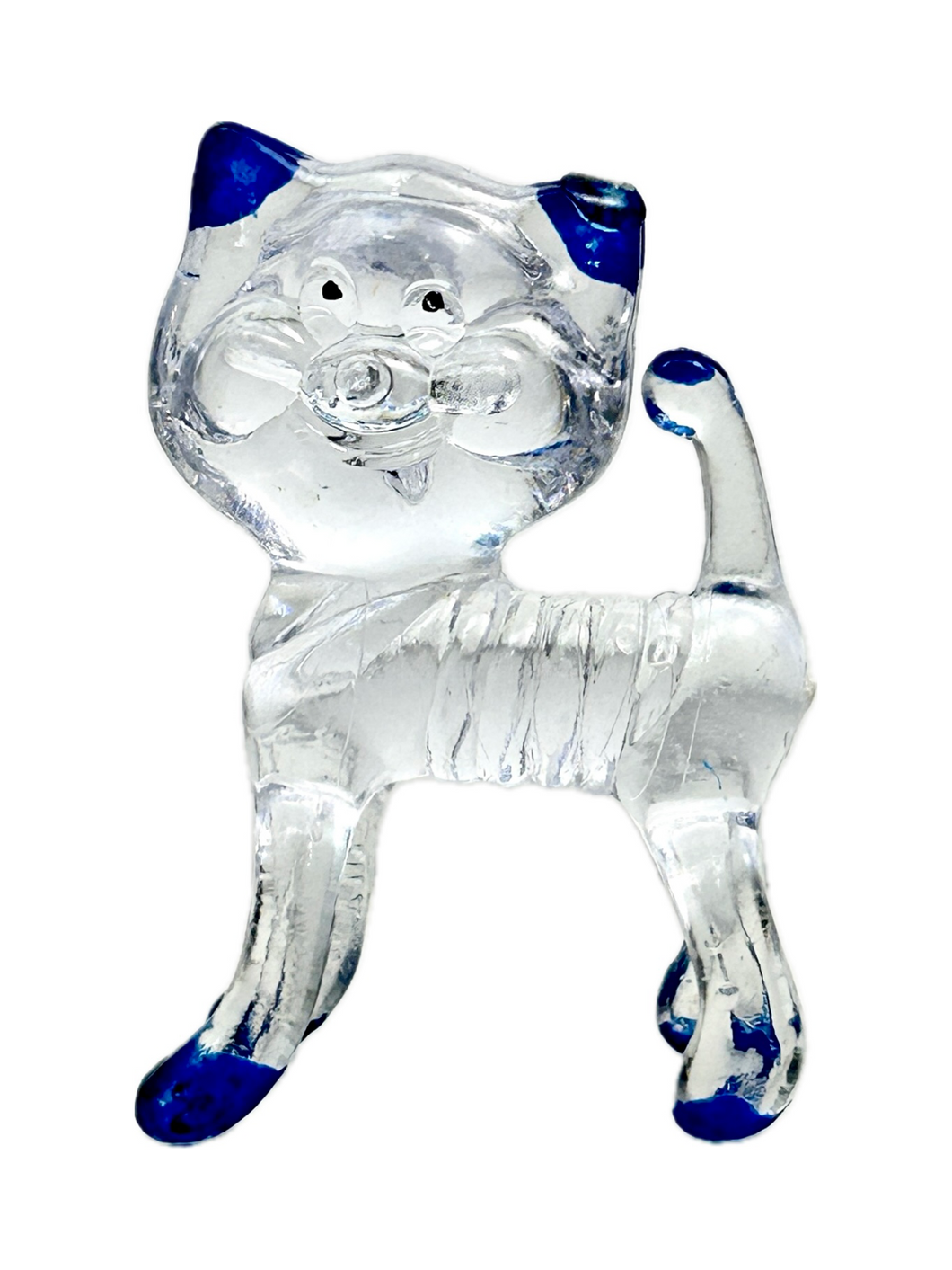 Clear Crystal Cat - Vintage Toy