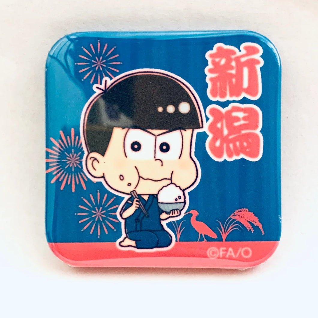 Osomatsu-san - Matsuno Karamatsu - Square Can Badge - Niigata Limited