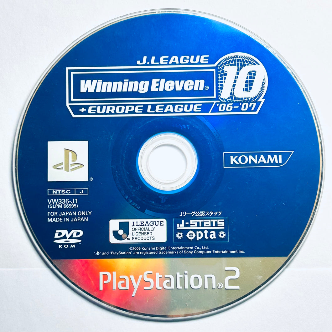 J.League Winning Eleven 10 + Europa League 06-07 - PlayStation 2 - PS2 / PSTwo / PS3 - NTSC-JP - Disc (SLPM-66595)