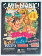 Load image into Gallery viewer, Joe &amp; Mac - NES SNES GB - Original Vintage Advertisement - Print Ads - Laminated A4 Poster
