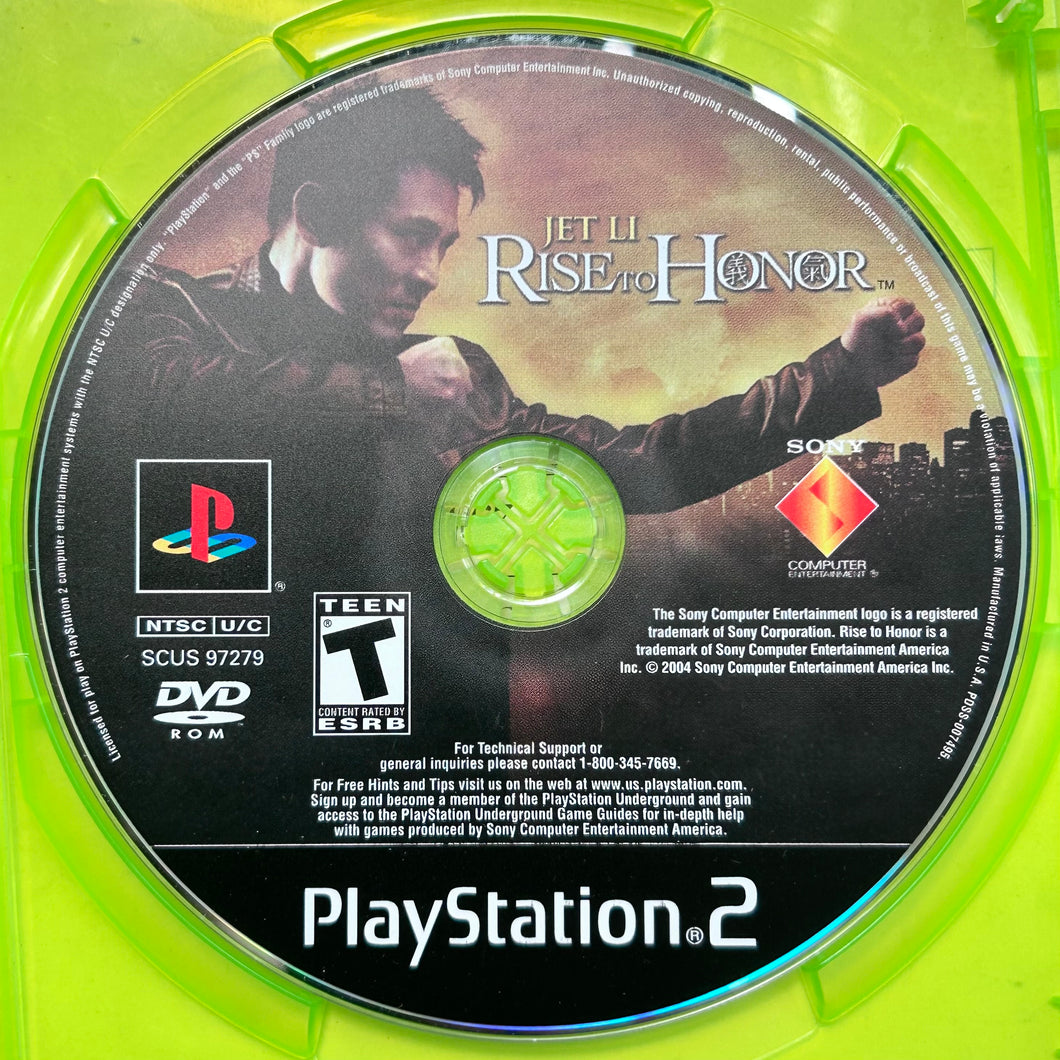 Rise to Honor - PlayStation 2 - PS2 / PSTwo - NTSC - Disc (SCUS-97279)