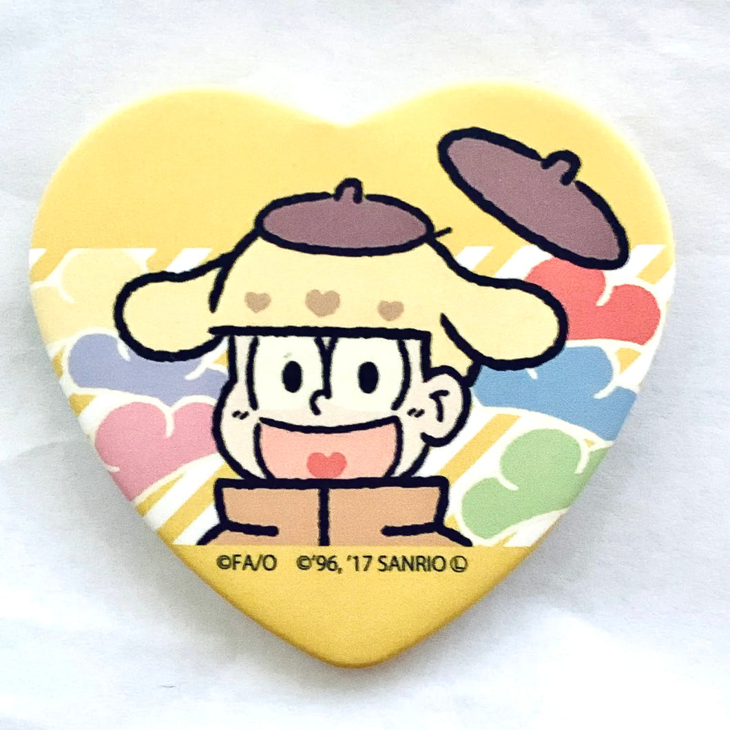 Osomatsu-san x Sanrio Characters - Juushimatsu x Pompompurin - Trading Can Badge Vol.2