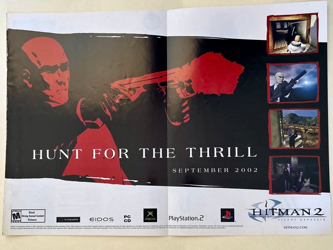 Hitman 2: Silent Assasin - PS2 Xbox PC - Original Vintage Advertisement - Print Ads - Laminated A3 Poster