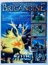 Load image into Gallery viewer, Brigandine: The Legend of Forsena - PlayStation - Original Vintage Advertisement - Print Ads - Laminated A4 Poster
