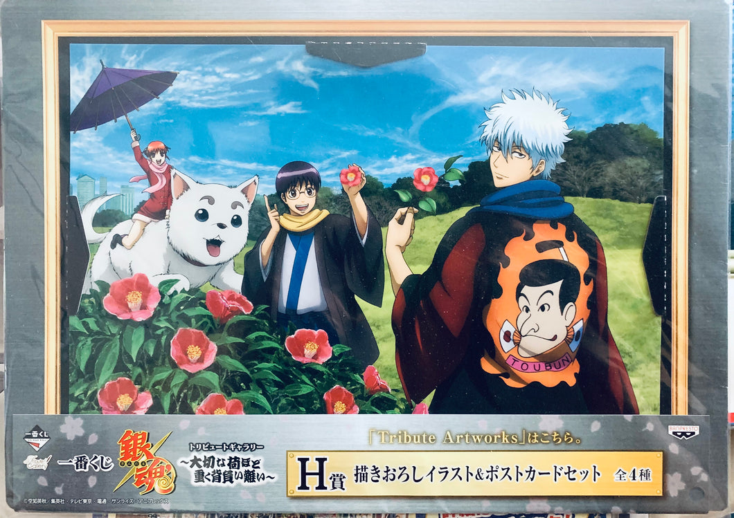 Gintama - Newly Drawn Illustration & Postcard Set - Ichiban Kuji Gintama Tribute Gallery ～Taisetsu Na Ni Hodo Omoku Seoi Gatai～ (Prize H)