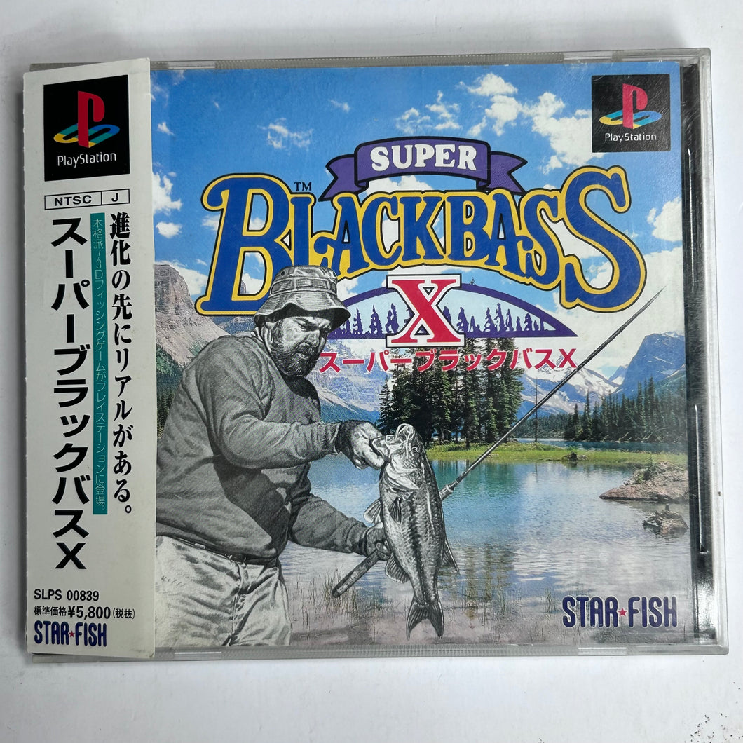 Super Black Bass X - PlayStation - PS1 / PSOne / PS2 / PS3 - NTSC-JP - CIB (SLPS-00839)