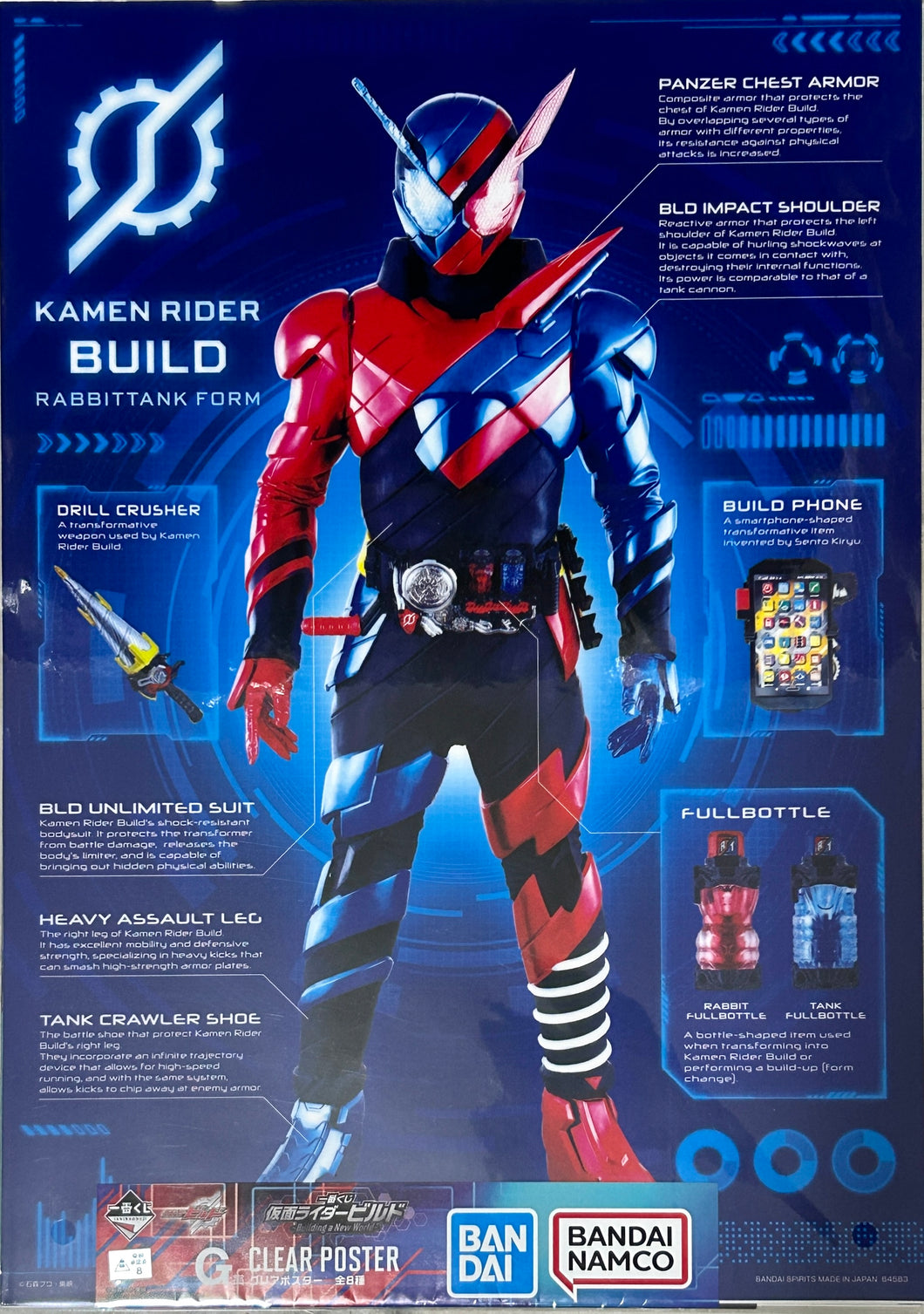 Kamen Rider Build - A3 Clear Poster