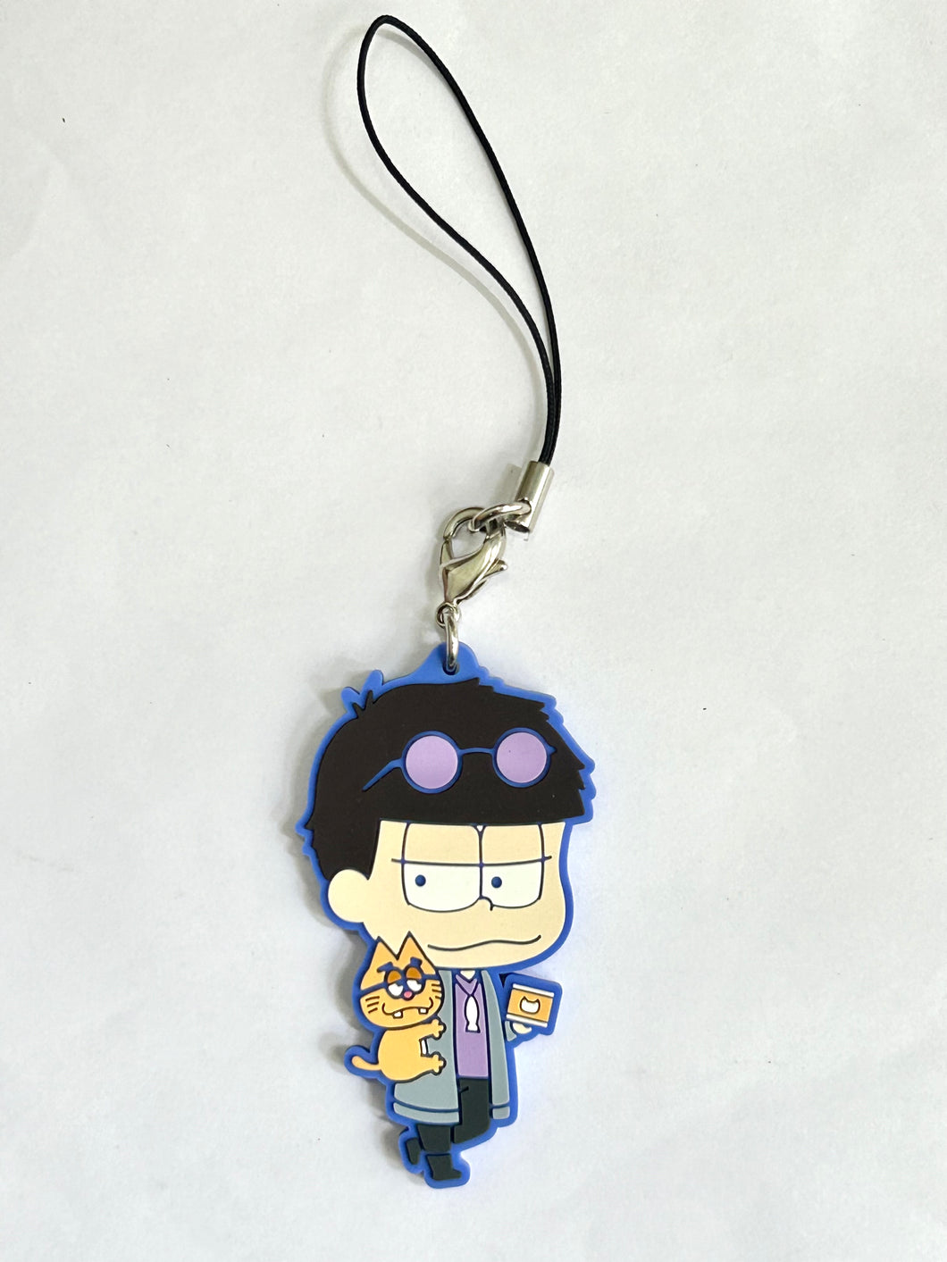 Osomatsu-san - ESP Nyanko - Matsuno Ichimatsu - Ichiban Kuji O. Megane Danshi wa Suki Desu ka? - Rubber Strap