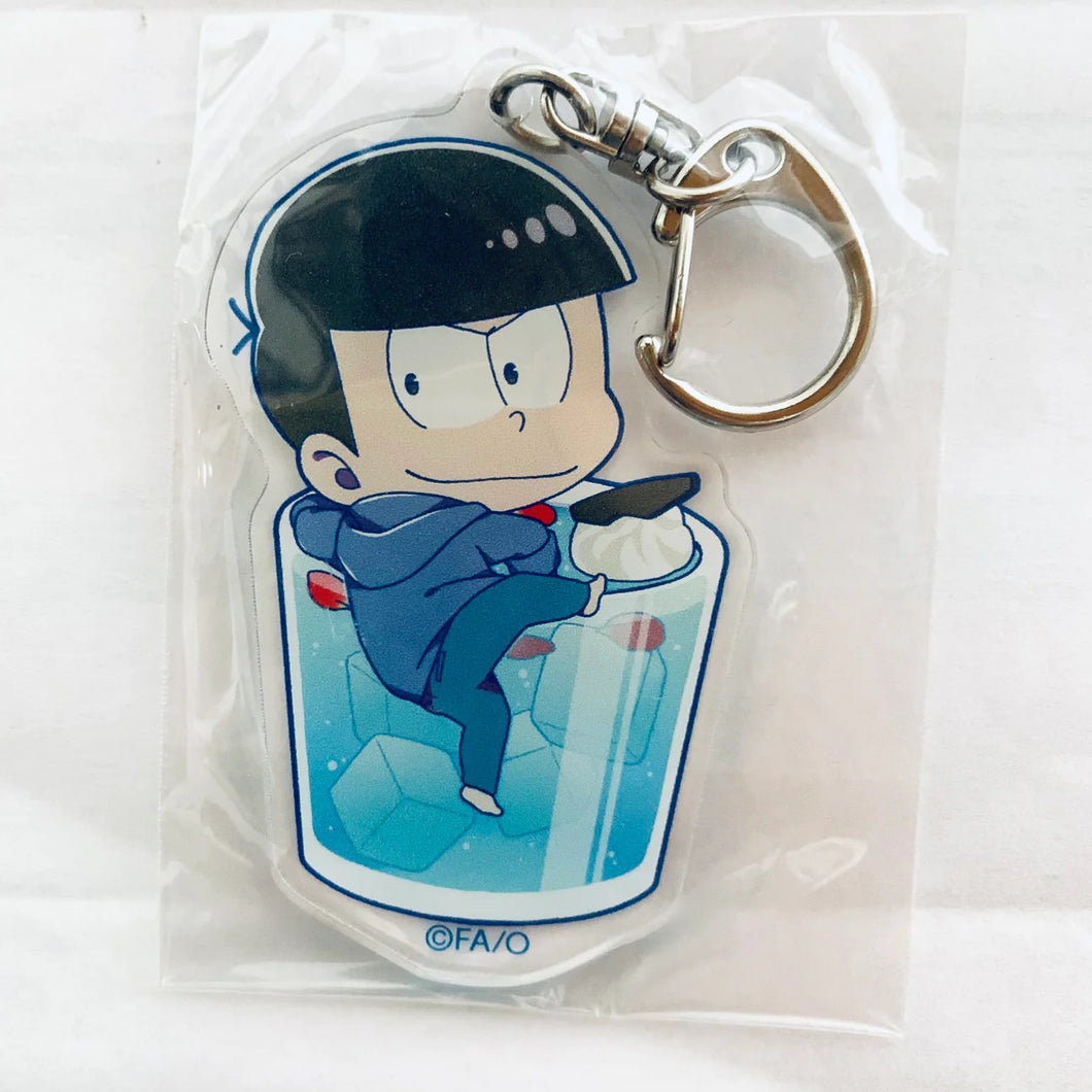 Osomatsu-san x Animate Cafe - Matsuno Karamatsu - Trading Acrylic Keychain 2nd Edition