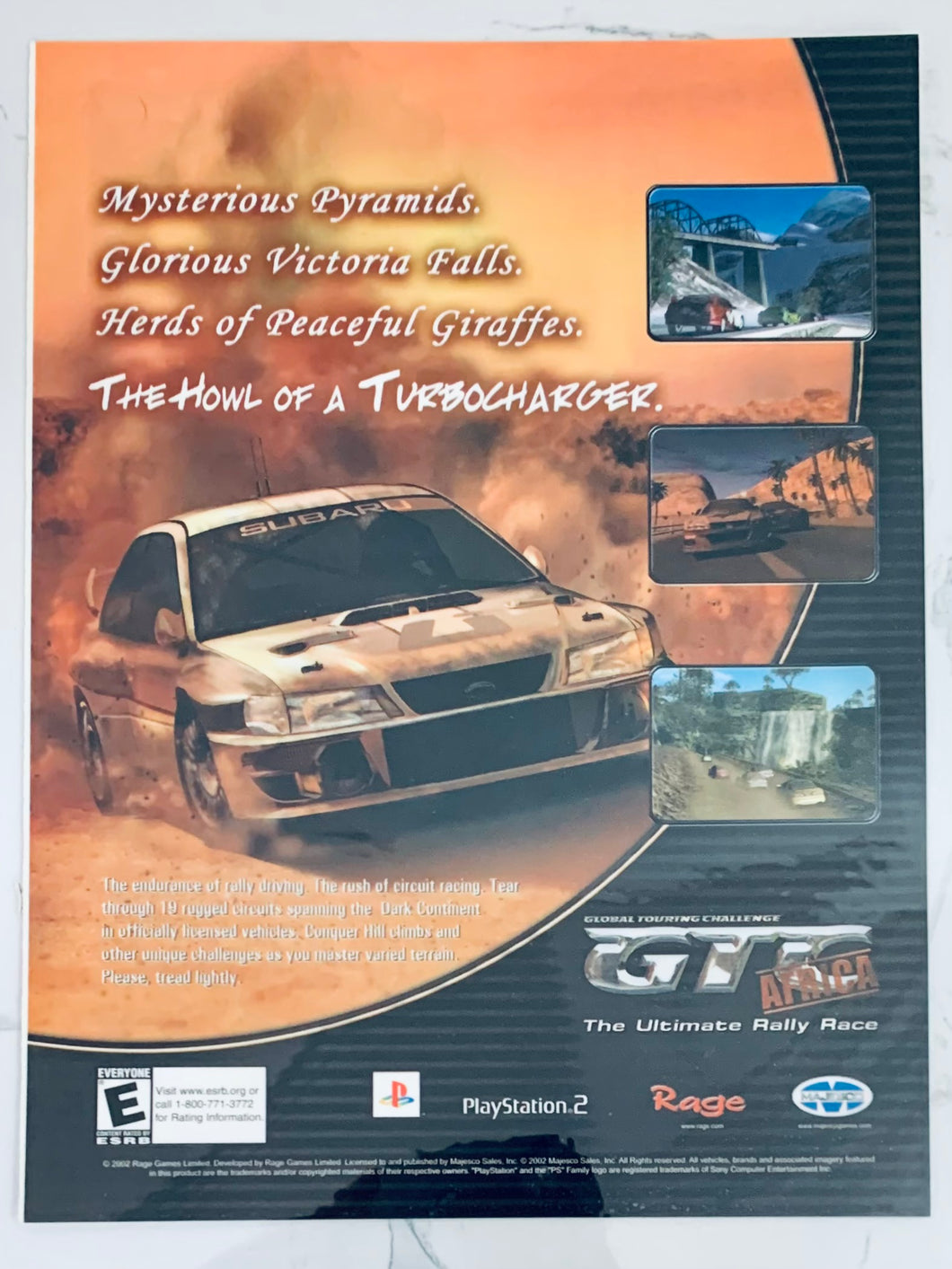 GTC: Africa - PS2 - Original Vintage Advertisement - Print Ads - Laminated A4 Poster