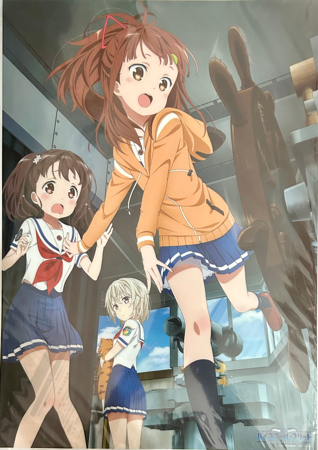 High School Fleet - Irizaki Mei, Shiretoko Rin & Tateishi Shima - A3 Clear Poster