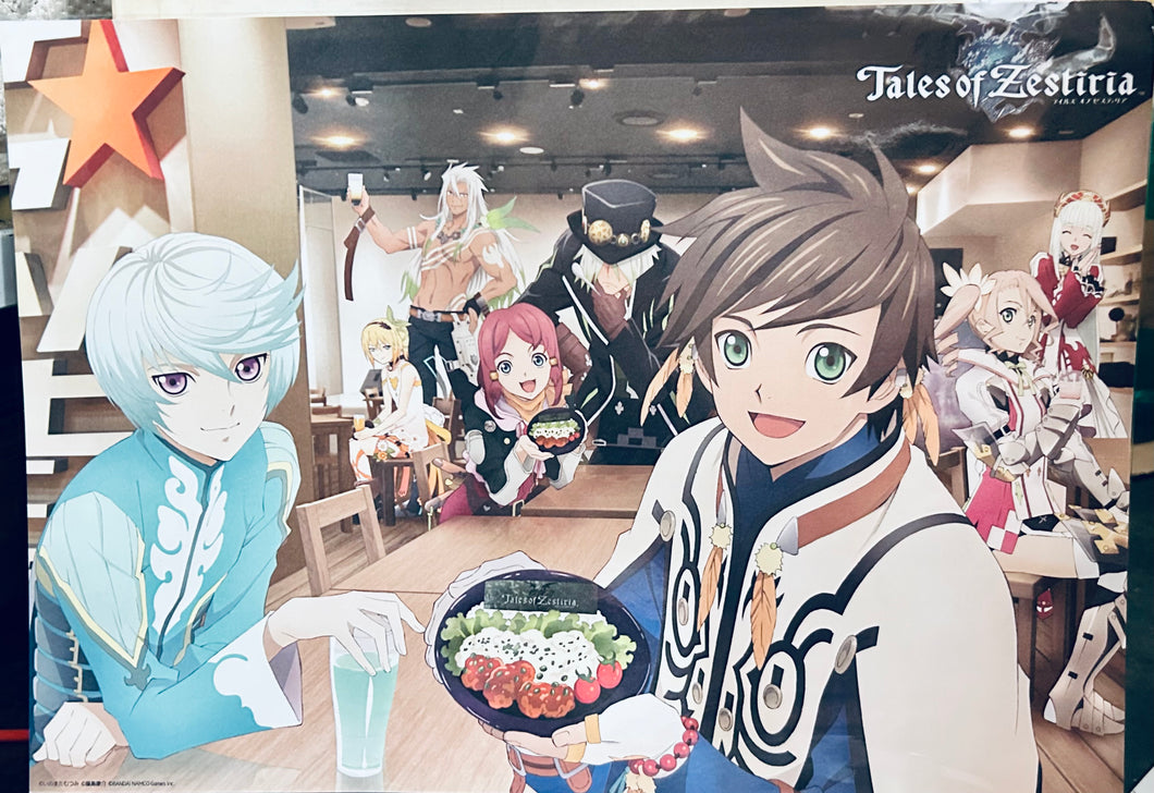 Tales of Zestiria Cafe - Group - Paper Placemat - Order Bonus