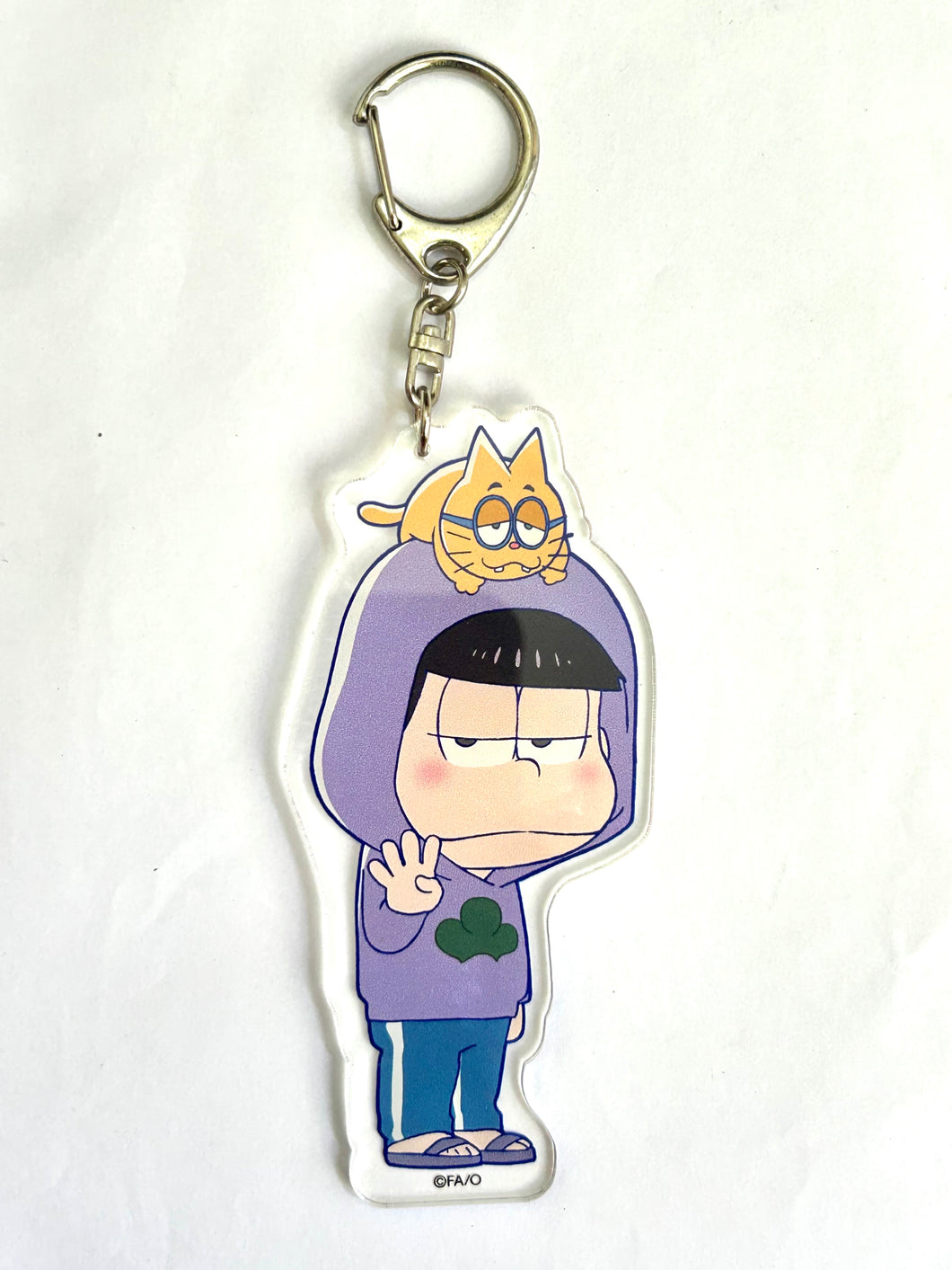 Osomatsu-san - Matsuno Ichimatsu & ESP Nyanko - Deka Keychain Parker Version