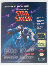 Load image into Gallery viewer, The Adventures of Star Saver - Game Boy - Original Vintage Advertisement - Print Ads - Laminated A4 Poster
