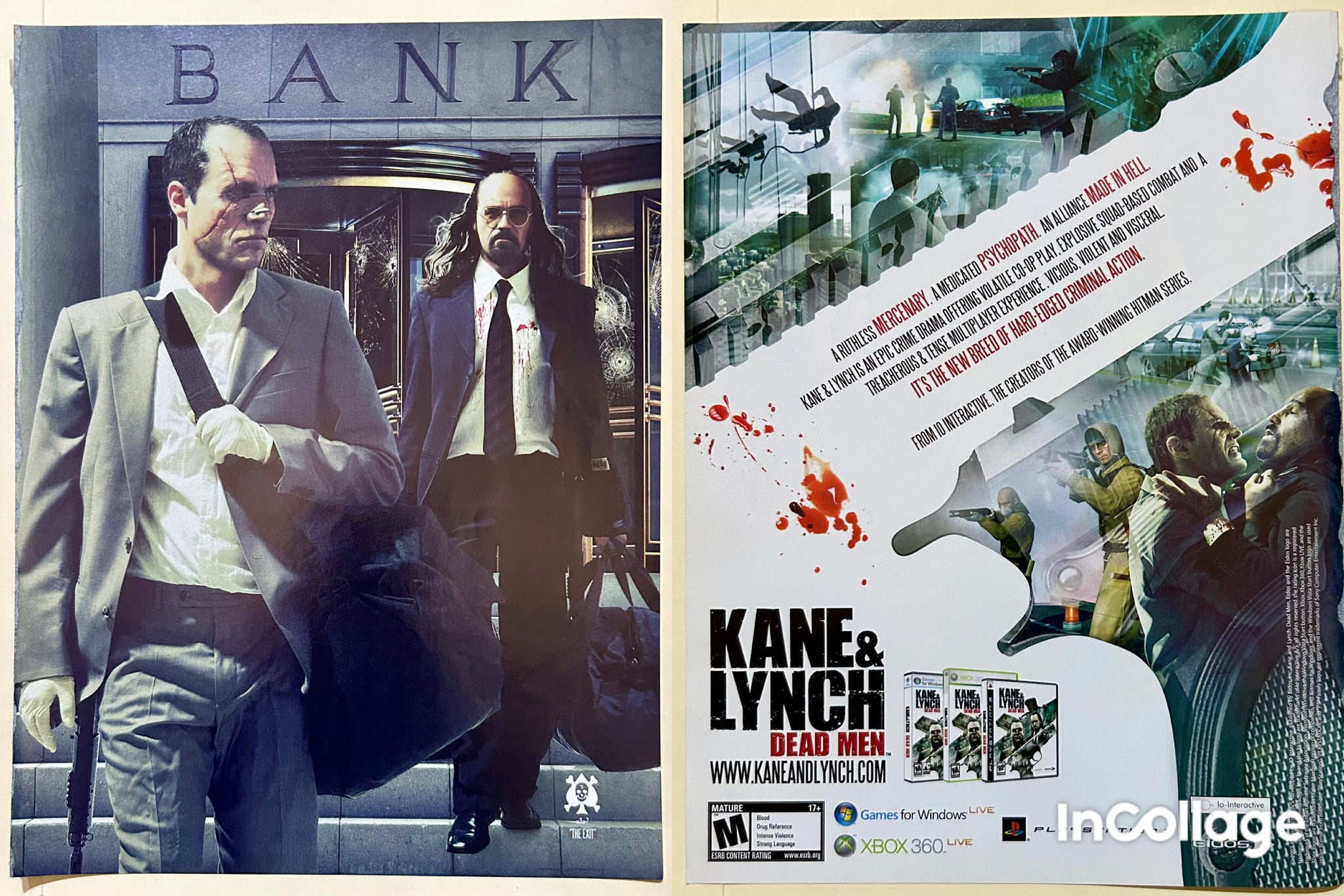 Kane & Lynch: Dead Men - PS3 Xbox 360 - Original Vintage