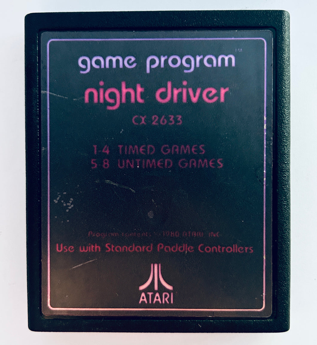 Night Driver - Atari 2600 VCS - NTSC - Cartridge (CX2633)