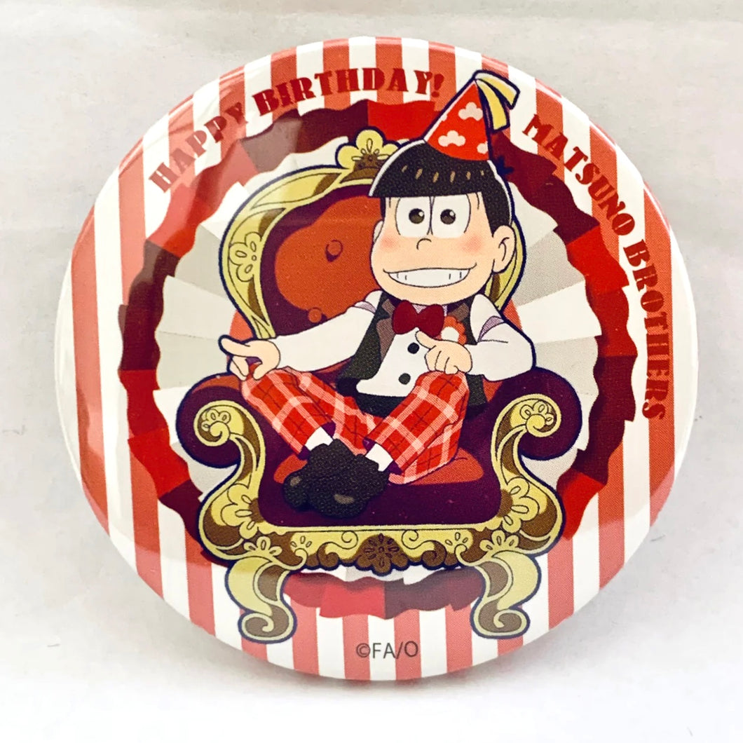 Osomatsu-san - Matsuno Osomatsu - Trading Can Badge - Birthday ver.