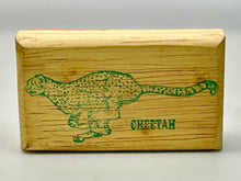 Load image into Gallery viewer, Wooden Stamp - Running Cheetah - Vintage

