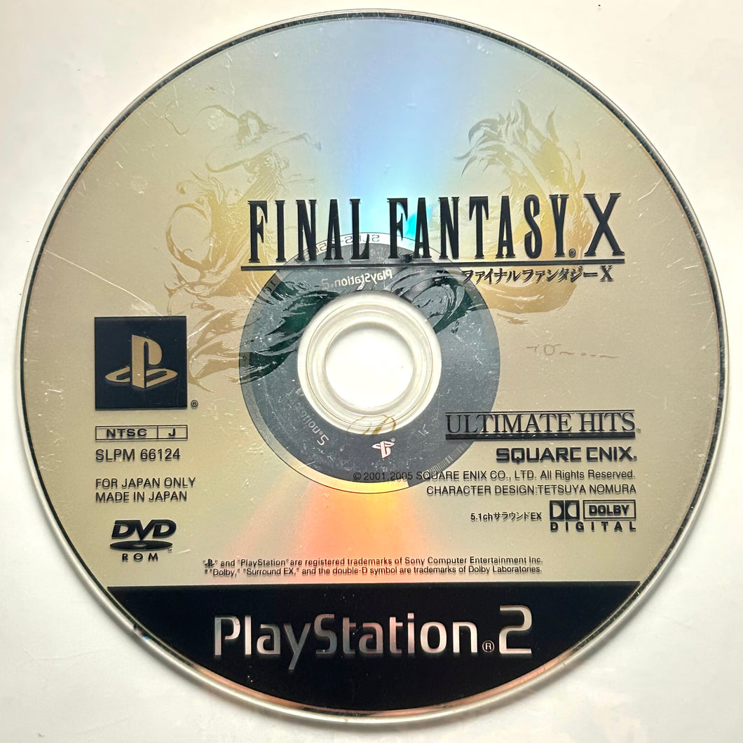 Final Fantasy X (Ultimate Hits) - PlayStation 2 - PS2 - NTSC-JP - Disc (SLPS-66124)