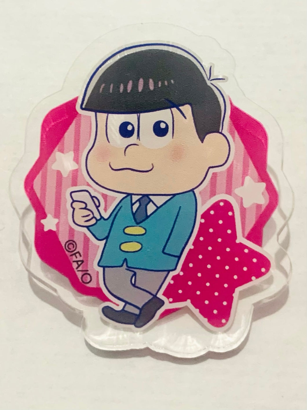Osomatsu-san - Matsuno Todomatsu - Acrylic Badge - SD Chara Ver.