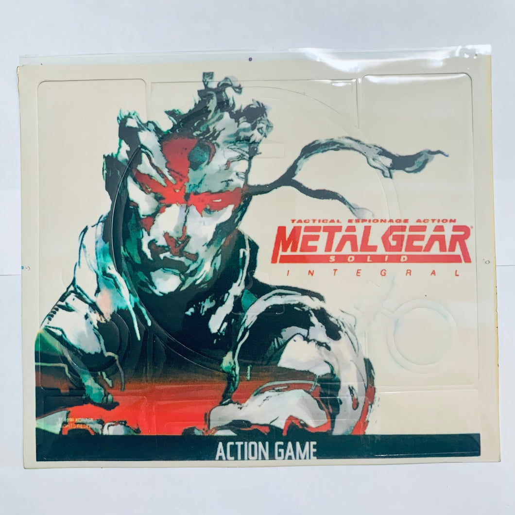 Metal Gear Solid Graphic Kit - PlayStation - Fat PS1 - Sticker Kit - NOS