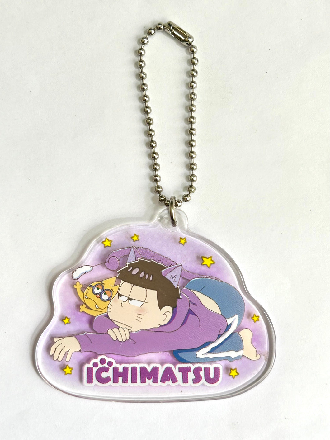 Osomatsu-san - Matsuno Ichimatsu & ESP Nyanko - Acrylic Charm - Ichiban Kuji O. ~Nekomatsu-san Dasu~ (Prize N)