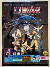 Cargar imagen en el visor de la galería, Lunar: The Silver Star - SEGA CD - Original Vintage Advertisement - Print Ads - Laminated A4 Poster
