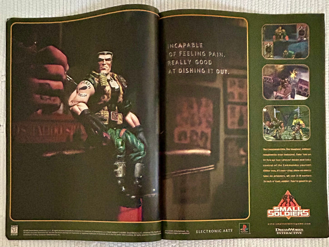 Small Soldiers - PlayStation - Original Vintage Advertisement - Print Ads - Laminated A3 Poster