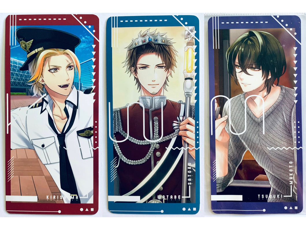 Stand My Heroes - Kirishima, Watabe Satoru & Makoto Tsuoki - Stanmu 3rd Anniversary Trading BIG Bookmark Set