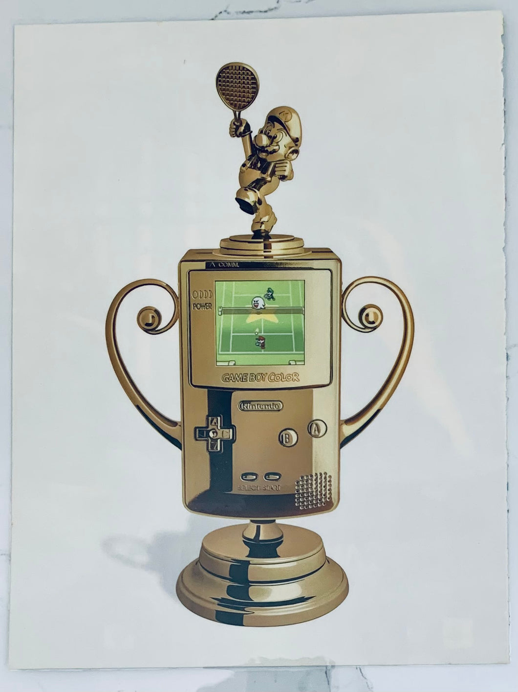 Mario Tennis - GBC - Original Vintage Advertisement - Print Ads - Laminated A4 Poster